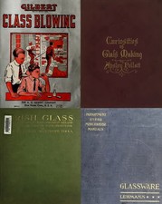 Glass Making Blowing Manufacturing Cutting Collecting - 116 Old Books on DVD