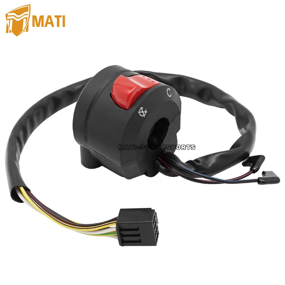 Handlebar Start Kill Stop Switch Headlight for Suzuki GSXR600 GSXR750 2006-2007 - Image 4 of 4