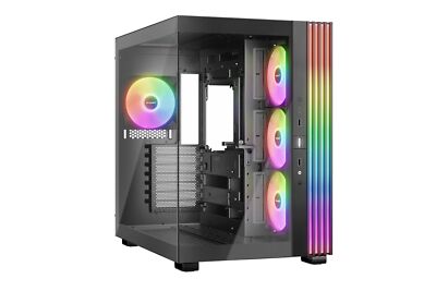 be quiet! Light Base 600LX Schwarz Midi Tower Gaming Gehäuse inkl. 4 ARGB Lüfter