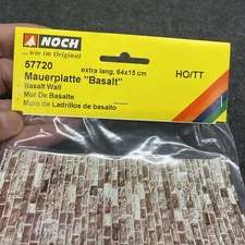 Noch 57720 HO Scale Building Material Cardboard Sheet Basalt NOS (HO091424-30)