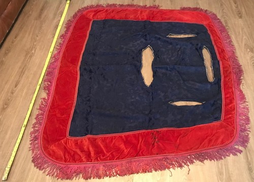 Rare Antique Horse Blanket Napoleonic War & Peace Waterloo Napoleon Movie Prop - Picture 3 of 12