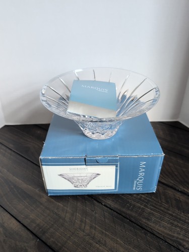 Marquis by Waterford 8” Sheridan Flared Crystal Bowl - Excellent Condition - Picture 1 of 8