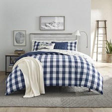 118 King Comforter Set, Reversible Cotton Bedding with Matching Shams, Stylish