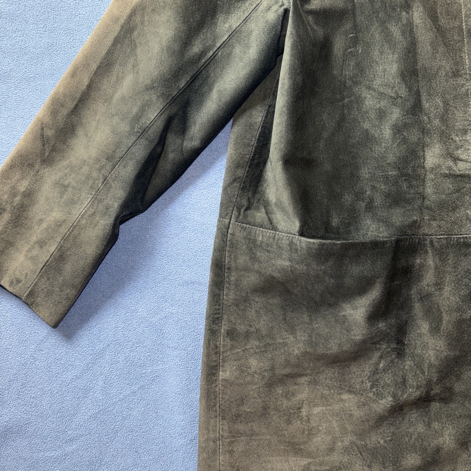 Peruvian Connection 100% Leather Jacket Brown Sue… - image 2