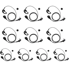 Qty 10 Earpiece Headset for Hytera BD502i BD552i PD402i PD502i PD550 TD500 TC508