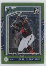2024 Donruss Optic Rated Prospects Lime Green Prizm 12/149 Gabriel Gonzalez 1f0y