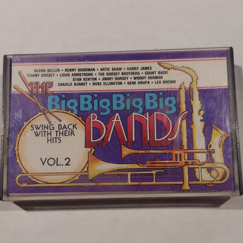 Benny Goodman/Shaw.. Big Big Big Big Bands Vol. 2 Cassette CAS 70002-4 vintage