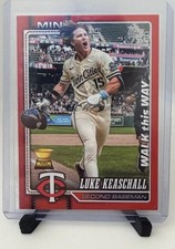 Luke Keaschall 2026 Topps Celebration Walk This Way Variation Red SSP 5/5
