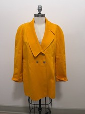 Thierry Mugler Orange Long Sleeve Blazer