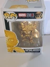 Funko Pop! Captain America #377 Gold Chrome Marvel Studios First 10 Years