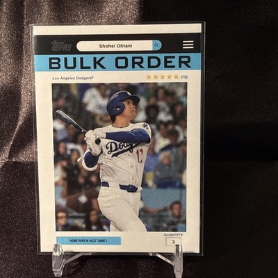 2026 Topps SHOHEI OHTANI BULK ORDER INSERT SSP BO-7 Dodgers MVP    