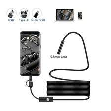USB Type C Endoscope Borescope Snake Inspection Camera 3 in 1 for  Android Phone