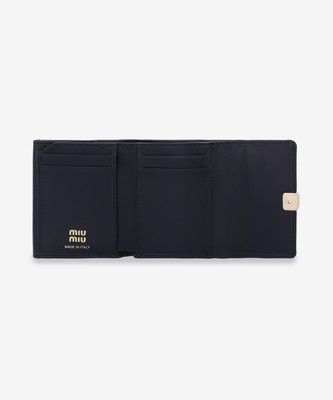 Miu Miu Small Leather Wallet Black | eBay