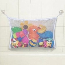 Kids Bathroom Mesh Bag Cartoon Toy Storage Basket Organizer for Children's Room
