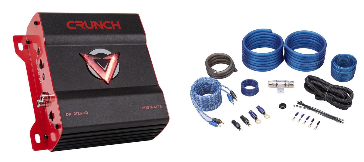Crunch DR-2125.2D 2125 Watt Car Stereo 2-Channel Amplifier Class D