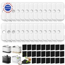 50 Pack Replacement Filters Dockstream Cat Water Fountain PLWF005 PLWF115