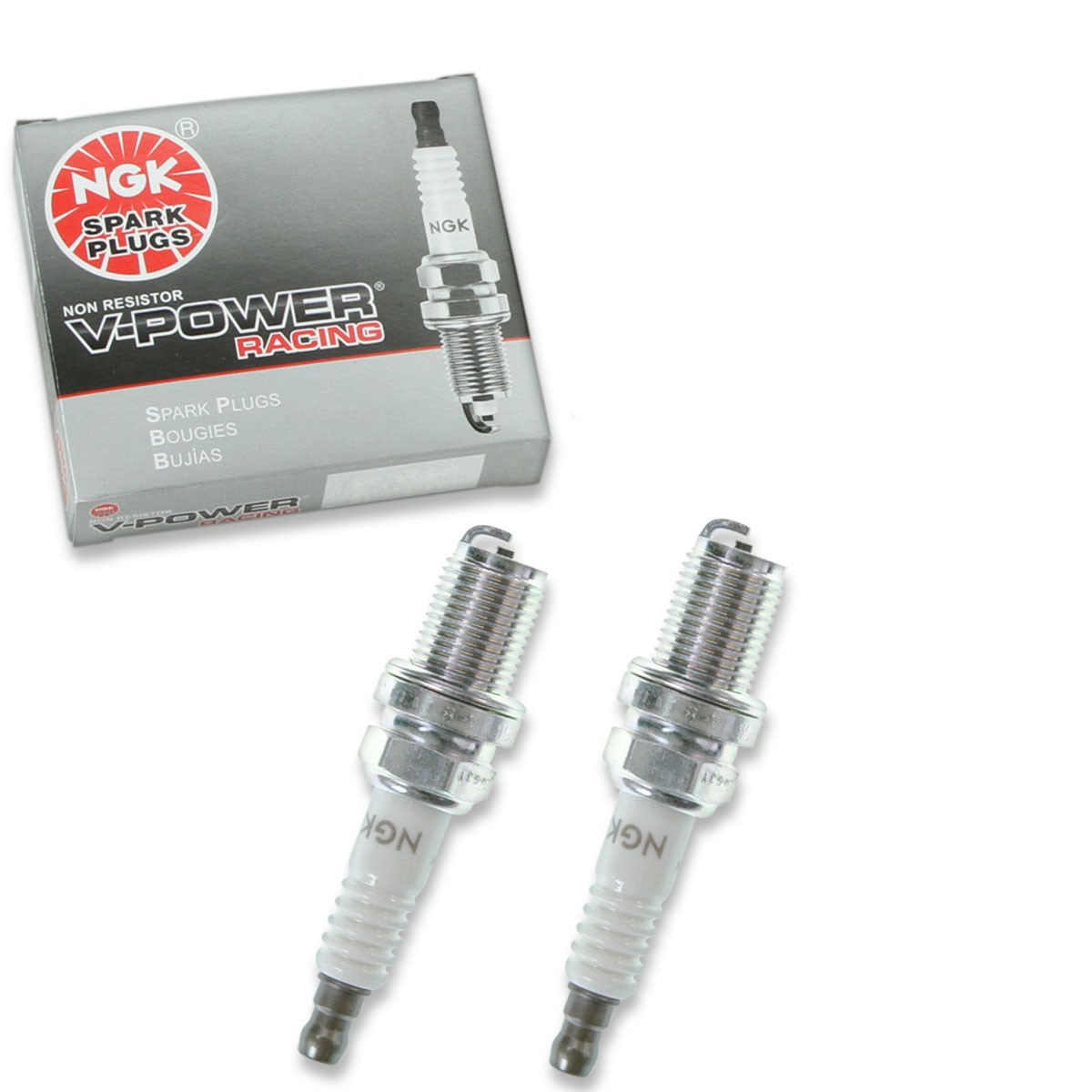 2 pc NGK 4554 R5671A-8 V-Power Racing Spark Plugs for W4CC W4C1 W4C W24ES-U jn