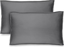 Queen Size Pillow Shams - 2 Piece Set - Premium 1800 Super Soft Microfibre -