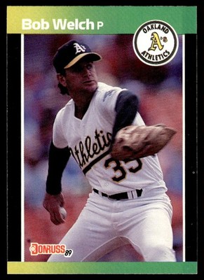 1989 Donruss Bob Welch Oakland Athletics #332