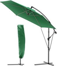 ® Ombrellone Da Giardino, Diametro 3M, Ombrellone Decentrato Parasole, Con Base 