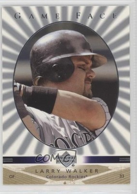 2003 Upper Deck Game Face Larry Walker #38 HOF w1s