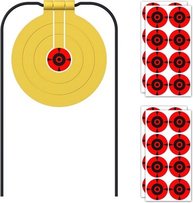 Two in One Self-Healing Resetting Target 8 Inch Gong High Caliber Spinner Target