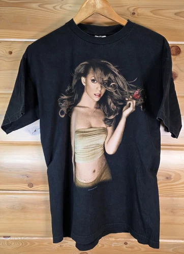 Mariah Carey Butterfly T-Shirt Men Large 90s Fade 1990s vintage concert t-shirt, vintage, size L, single stitch, B+ condition