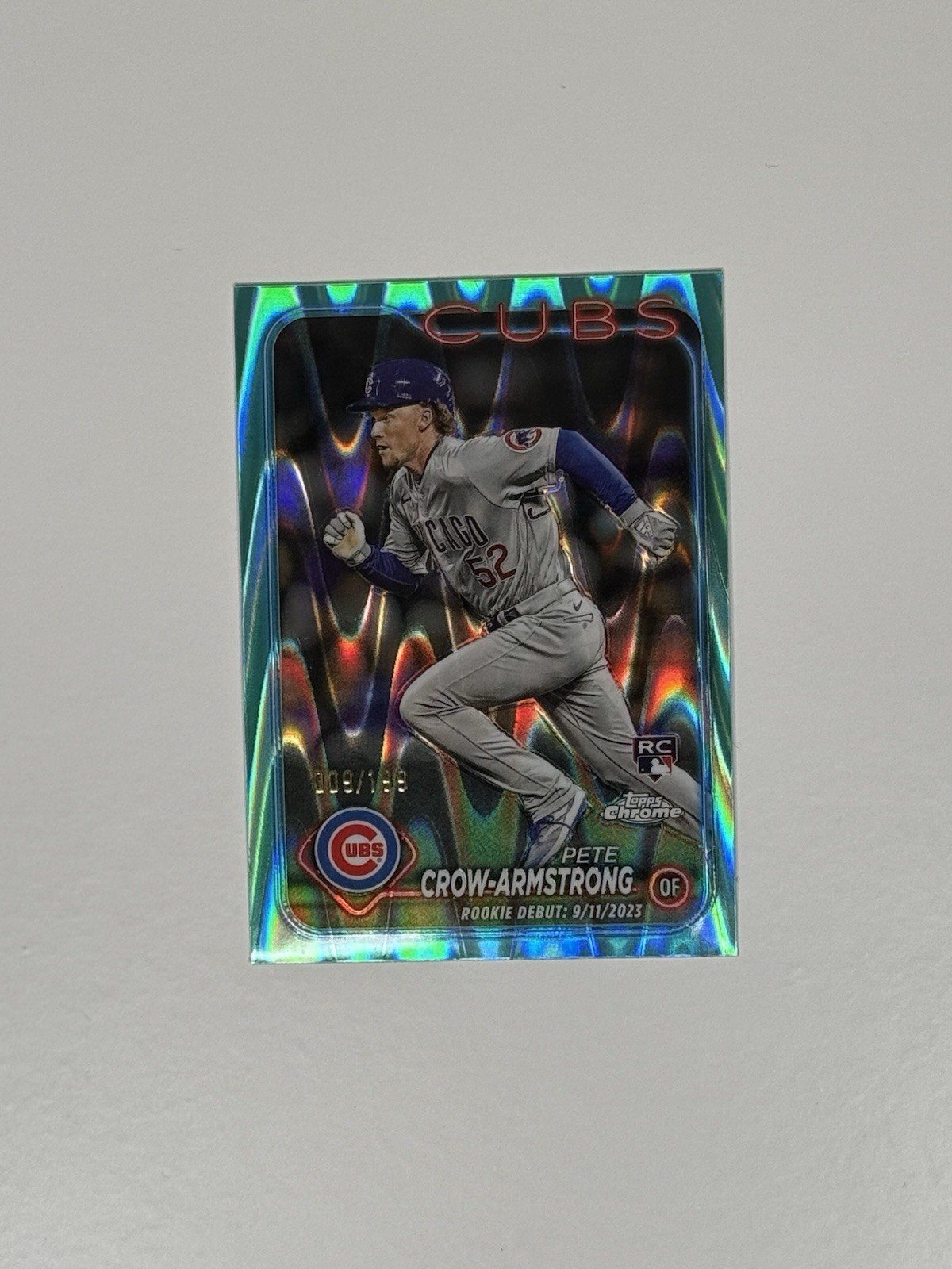 2024 Topps Chrome Update Series Pete Crow-Armstrong #USC158 Aqua Refractor /199