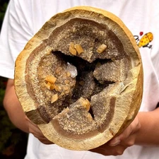 7.75LB Natural turtle-back calcite crystal cave, quartz crystal mineral specimen