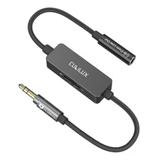 Cubilux 3.5mm Line to Microphone Attenuator, 1/8-Inch Female Line Out to Male...