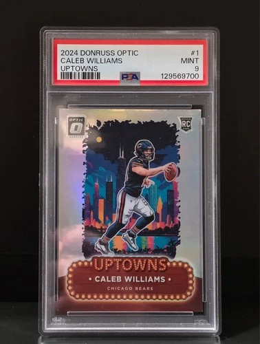 2024 Donruss Optic Caleb Williams Uptowns PSA 9 #1 Bears Case Hit