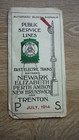 1914 PUBLIC SERVICE LINES Fast Electric Trains Schedule Newark/Trenton *As Found — photo 2