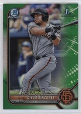 2022 Bowman Chrome Prospects Green Refractor 52/99 Diego Rincones #BCP-65 6k2