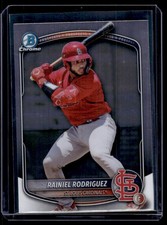2025 Bowman Draft Chrome Sky Blue Refractor Rainiel Rodriguez St. Louis