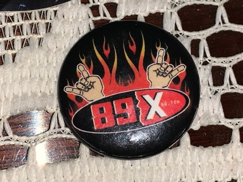Detroit Radio Station 89X 88.7 FM Vinyl Sticker and Button! VTG NOS - Picture 4 of 5