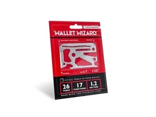 Wallet Wizard Survival Multi Tool 26 tools, Small Credit card size, camping