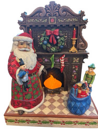 Jim Shore 4055047 Lieferung Spielzeug und Weihnachtsfreuden Weihnachtsmann am Kamin *Chip - Bild 2 von 10