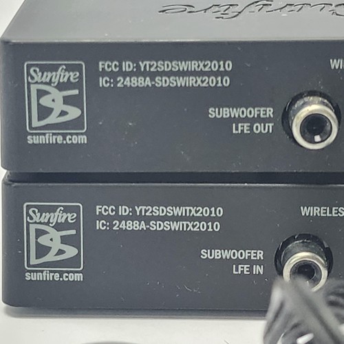 Sunfire SDSWiRX SDSWiTX Wireless Subwoofer Transmitter Receiver Kit Power - Picture 10 of 15