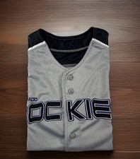 Colorado Rockies Dynasty Baseball Jersey Size Large MLB EUC