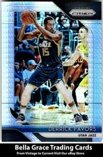 2018-19 Panini Prizm Derrick Favors #173 Utah Jazz Prizms Hyper NBA