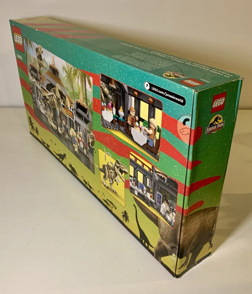 LEGO Parque Jurásico 76961 Centro de Visitantes T. Rex Raptor Attack Retirado Nuevo Precintado Foto 3 de 4