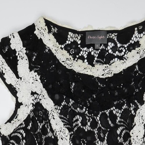 Phase Eight Black Lace Dress Women Size 16 Formal - Picture 9 of 12