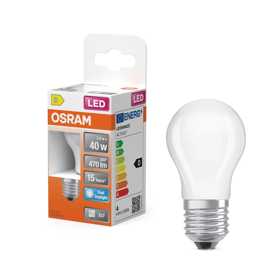 OSRAM Lampe LED  Star Globe P40 Filament, 6 500 K blanc froid lumière du jour, 3 - Photo 4/4