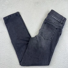 Spanx Jeans Womens XS Gray Skinny Stretch Mid Rise Jegging Denim Pants Classic