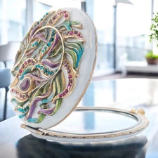 Jay Strongwater Rowan Classic Peacock Compact SKU: SCB8087-208