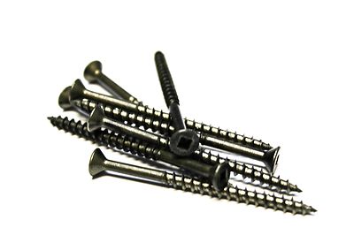 (500) 9x2-1/2 Square Flat Head Wood Screws (Plain and Lubed)