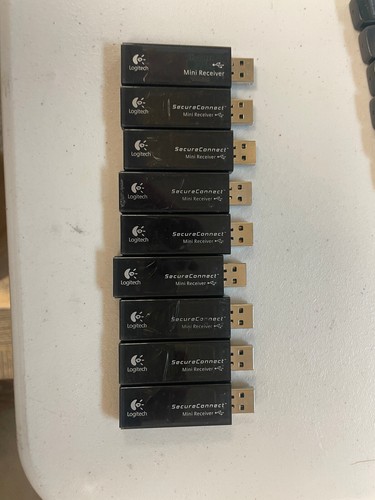 mixed lot of 9 logitech dongle usb mini recievers Secure Connect C-UAL52 831843 - 第 8/9 張圖片