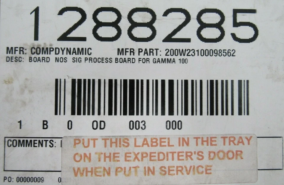 NEW COMPUTER DYNAMIC MICRO-DAD-DX SIGNAL BOARD GAMMA 100 200W23100098562 - Image 4 of 4