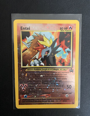 ▫️リオン▫️ Entei #34 Reverse Holo 95-01 Black Star Promo Pokémon Card