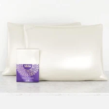HYDE LANE 2 Queen  pillowcases 100% Natural Mulberry Silk with Hidden Zipper
